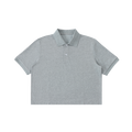 Counterpoint — Cropped Polo / Core — Gray, front view