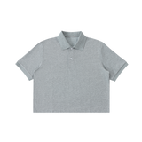 Counterpoint — Cropped Polo / Core — Gray, front view