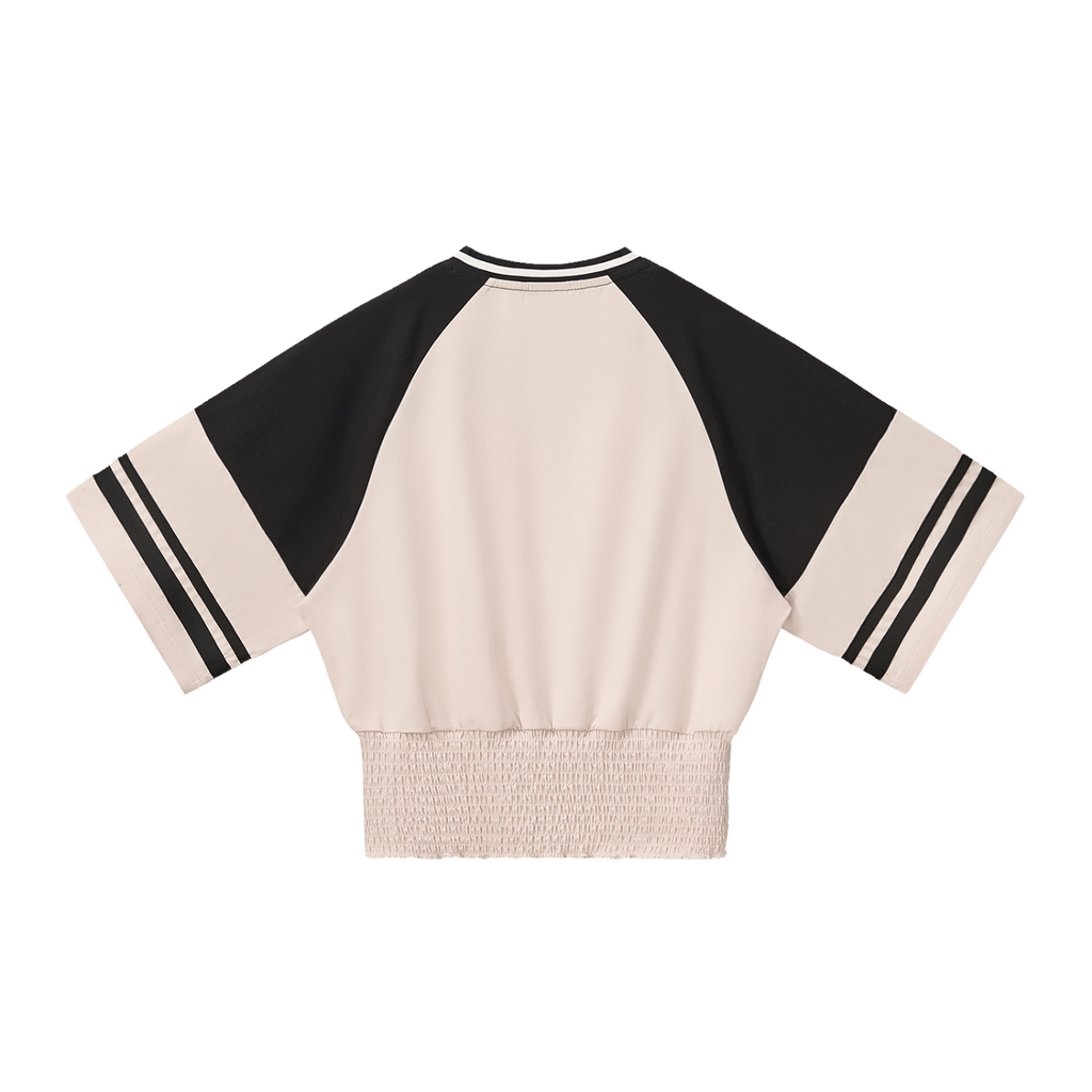 Gather — Apricot with Black — back view