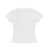MIROLYUB Closeknit in White — back view
