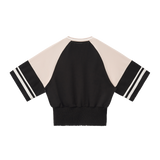 Gather — Black with Apricot — back view