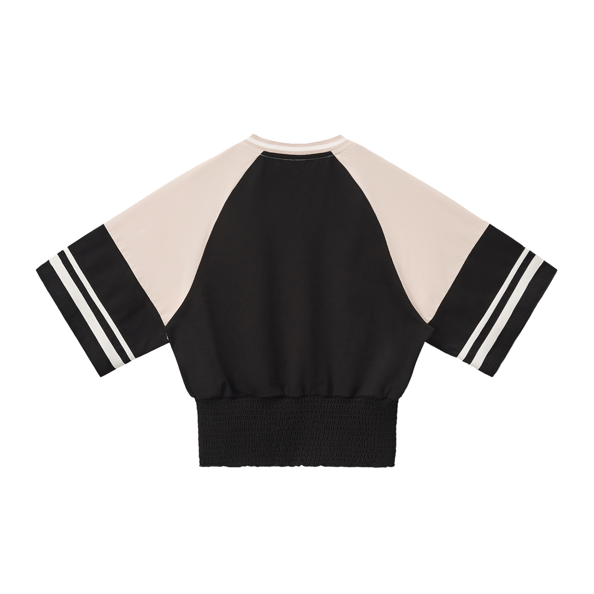 Gather — Black with Apricot — back view