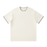 MIROLYUB Routine Cotton-Nylon Tee in Apricot, front view