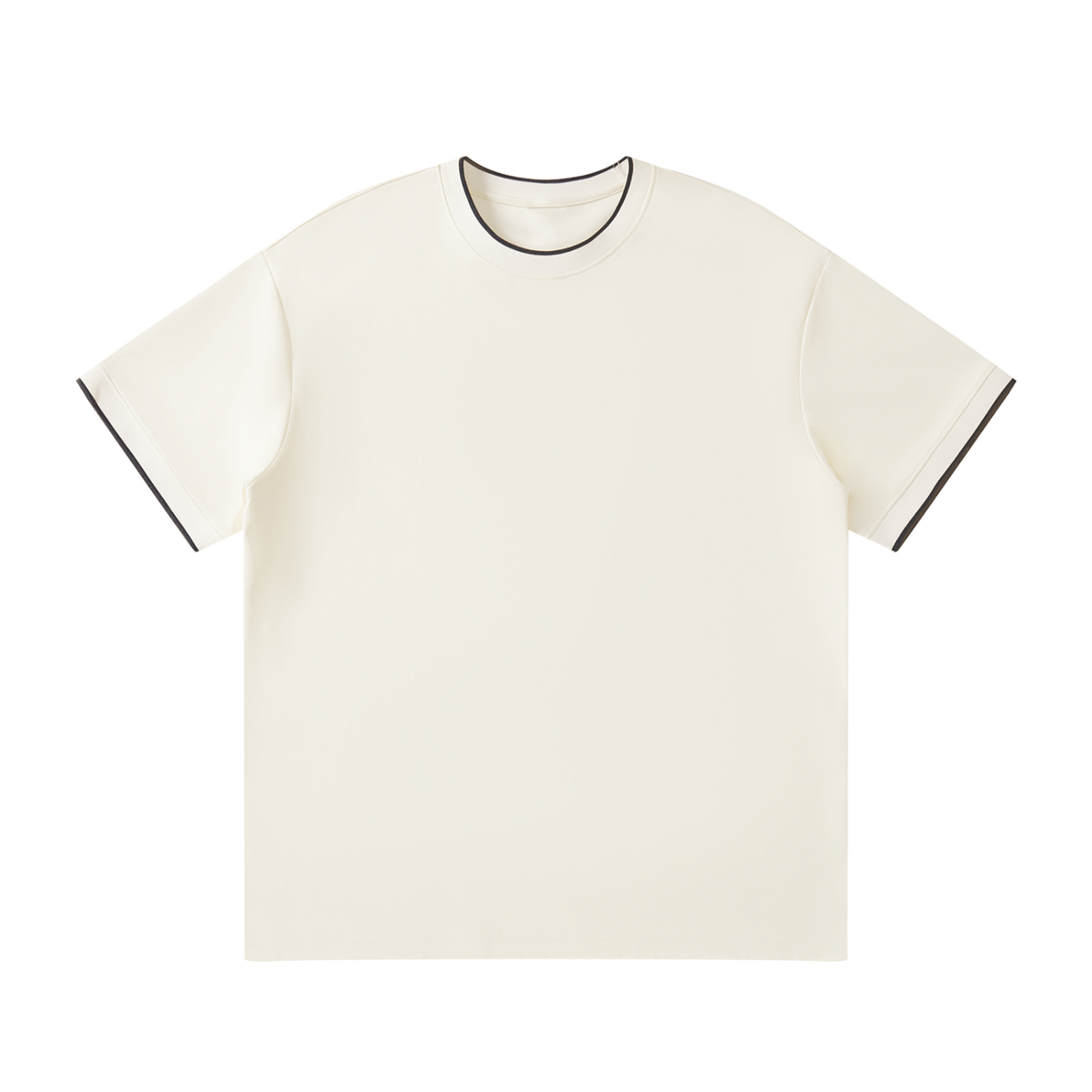 MIROLYUB Routine Cotton-Nylon Tee in Apricot, front view