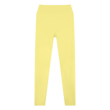 MIROLYUB Women’s High Waisted Yoga Leggings — Yellow, front view