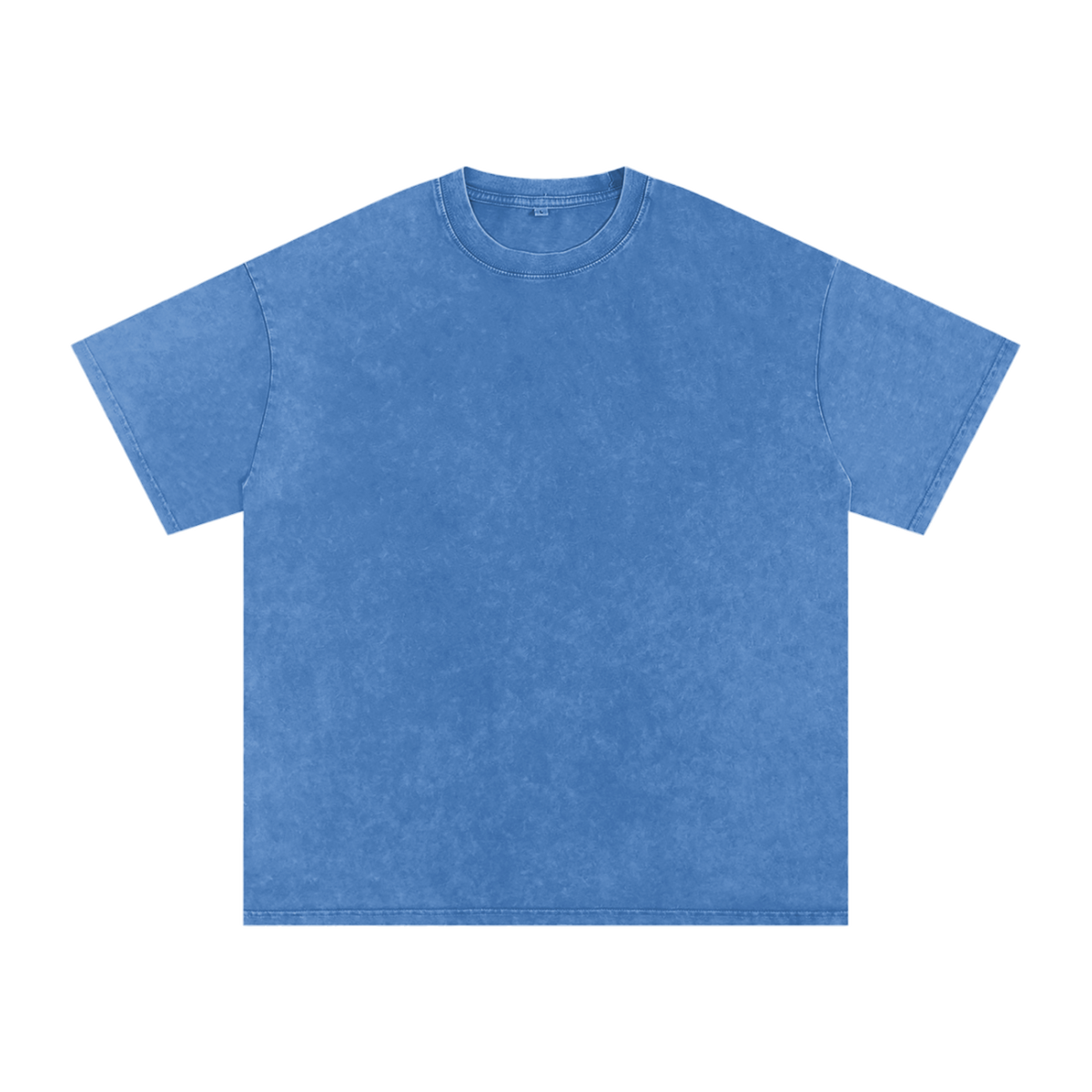 MIROLYUB Afterglow Snow-Wash Oversized Tee in Light Blue, front view.