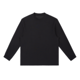 MIROLYUB Continuum cotton-blend long sleeve in Black, front view.
