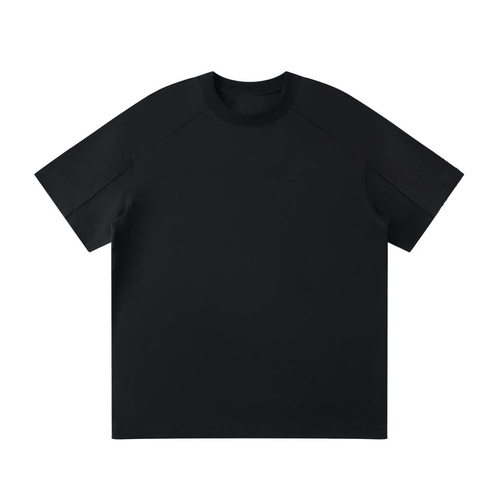 MIROLYUB Unisex Raglan Sleeve T-Shirt — Black — front view
