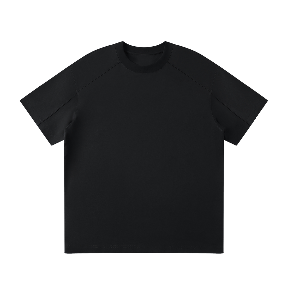 MIROLYUB Unisex Raglan Sleeve T-Shirt — Black — front view
