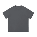 MIROLYUB Still Heavy Cotton Tee in Dark Gray, front view.