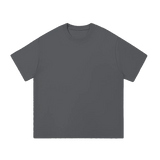 MIROLYUB Still Heavy Cotton Tee in Dark Gray, front view.
