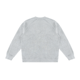 MIROLYUB Intersect Colour-Block Sweatshirt in Flower Gray with Black, back view