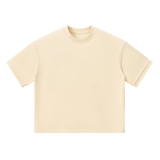 MIROLYUB Unisex Heavyweight Boxy T-Shirt — Apricot — front view