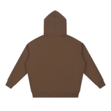 MIROLYUB Essential Heavyweight Hoodie undefined in Coffee, back view