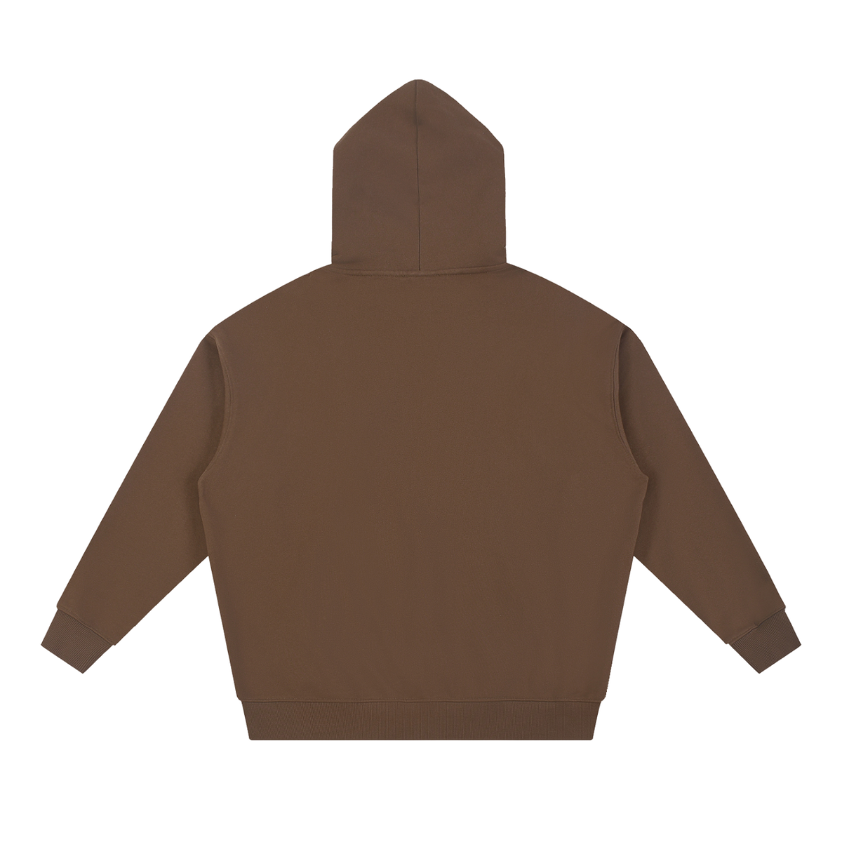 MIROLYUB Essential Heavyweight Hoodie undefined in Coffee, back view