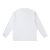 MIROLYUB Continuum cotton-blend long sleeve in White, back view.