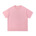 Still Heavy Cotton Tee in Pink, front view — MIROLYUB Essentials
