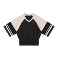 Gather — Black with Apricot — front view