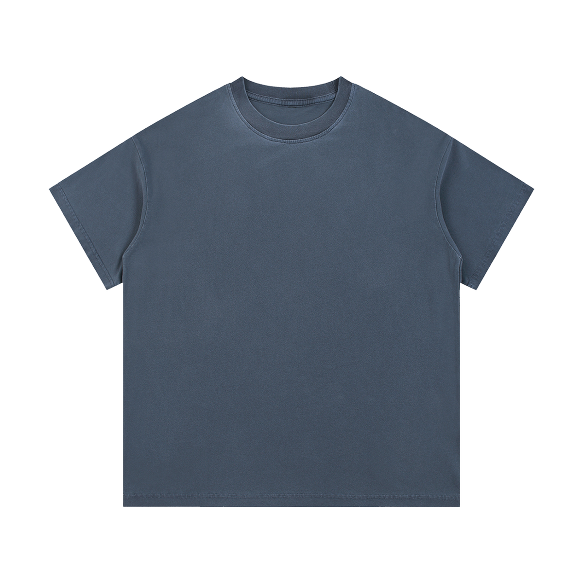 Palimpsest — Vintage-Wash Cotton Tee / Blue Hour