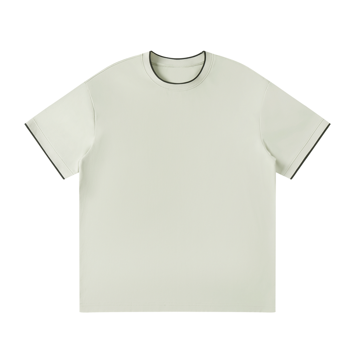 MIROLYUB Routine Cotton-Nylon Tee in Light Green, front view