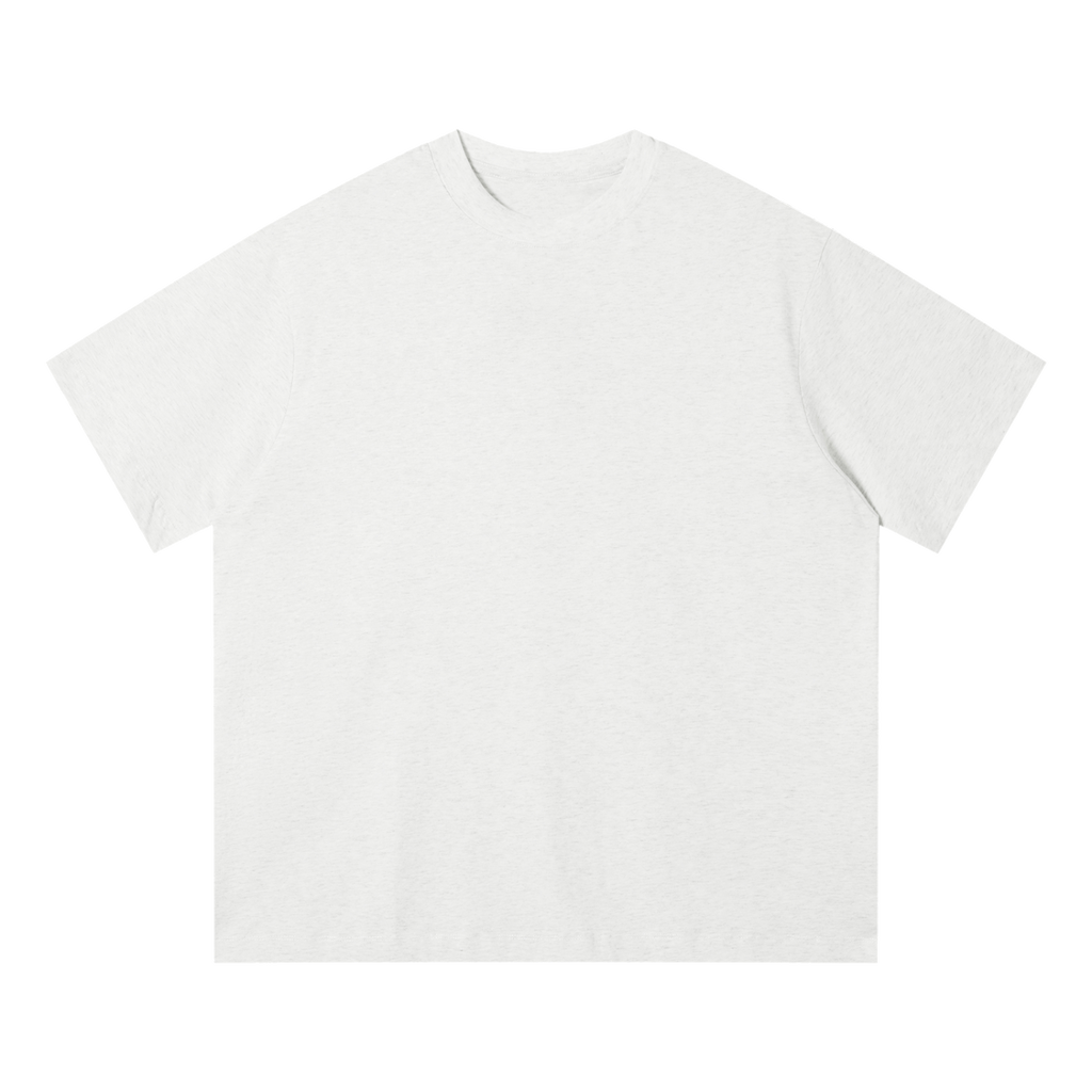 MIROLYUB Driftline Cotton Tee in Oat Gray, front view