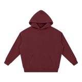 Essential Heavyweight Hoodie — Dull Red, front view