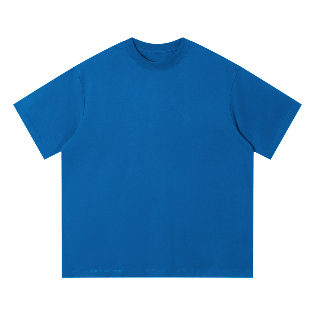 Unisex Quick-Dry Relaxed Fit T-Shirt — Colorful Blue, front view