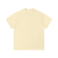 MIROLYUB Unisex Solid Color Regular Fit T-Shirt — Apricot — front view