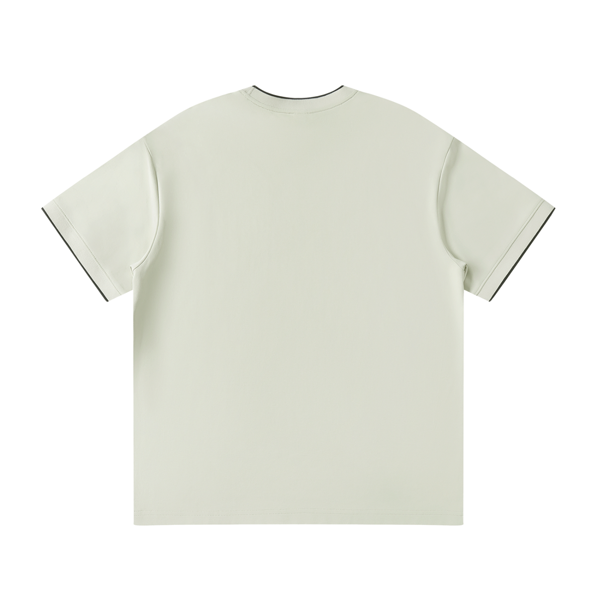 MIROLYUB Routine Cotton-Nylon Tee in Light Green, back view