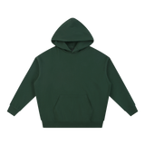 MIROLYUB Essential Heavyweight Hoodie undefined in Blackish Green, front view