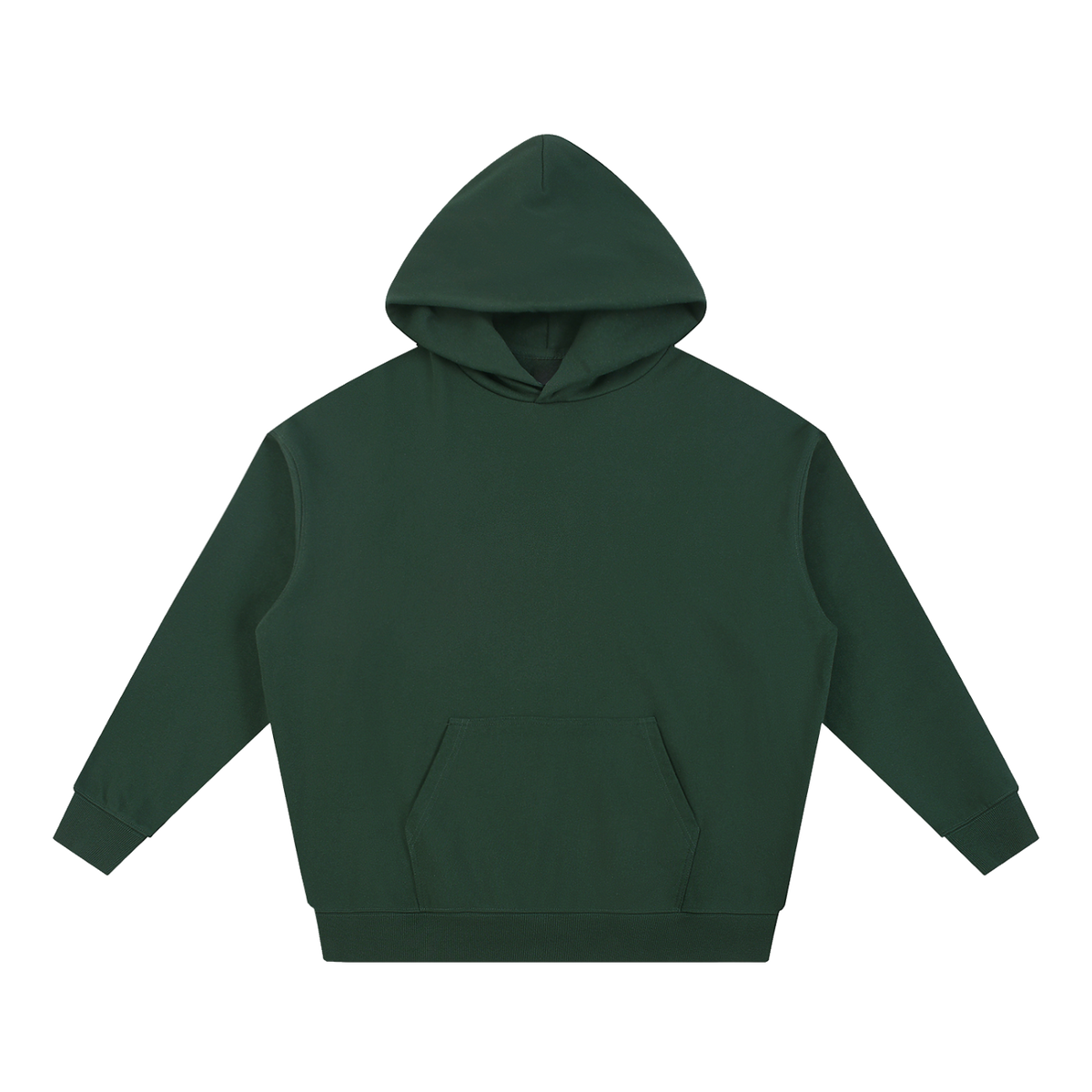 MIROLYUB Essential Heavyweight Hoodie undefined in Blackish Green, front view