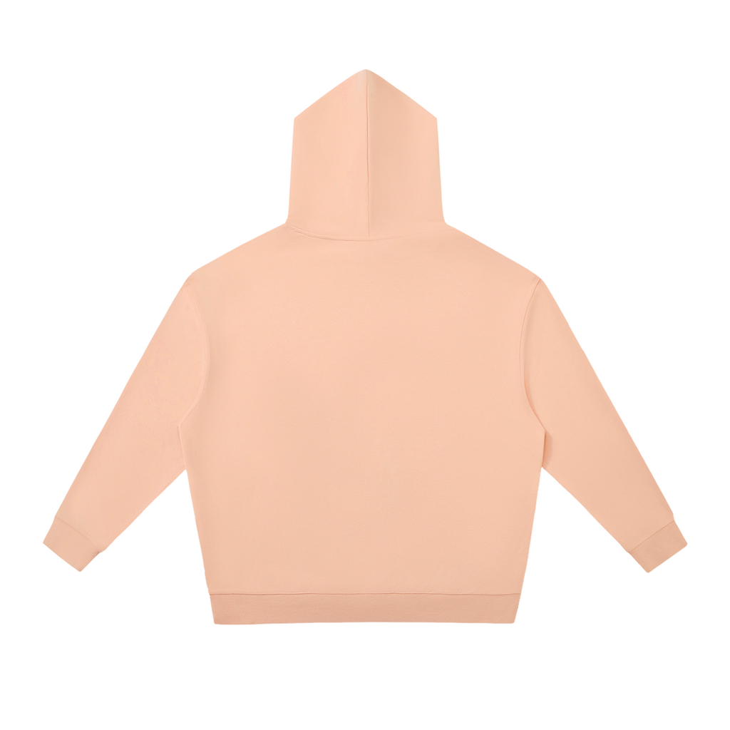 MIROLYUB Shelter Pullover Hoodie in Pink, back view