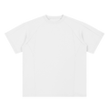 MIROLYUB Unisex Oversized Paneled Raglan T-Shirt — White — front view