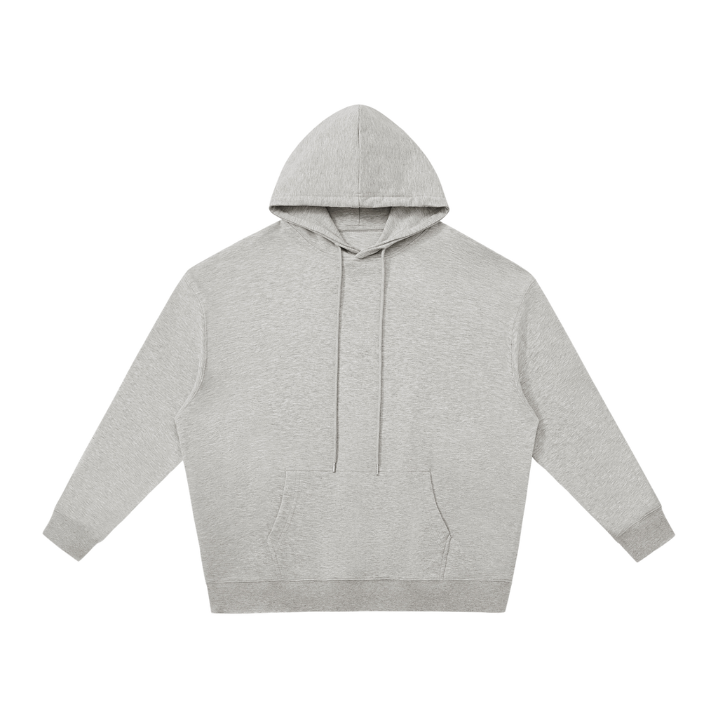 MIROLYUB Shelter Pullover Hoodie in Flower Gray, front view