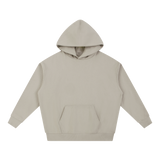 MIROLYUB Bastion Heavyweight Hoodie in Light Gray, front view