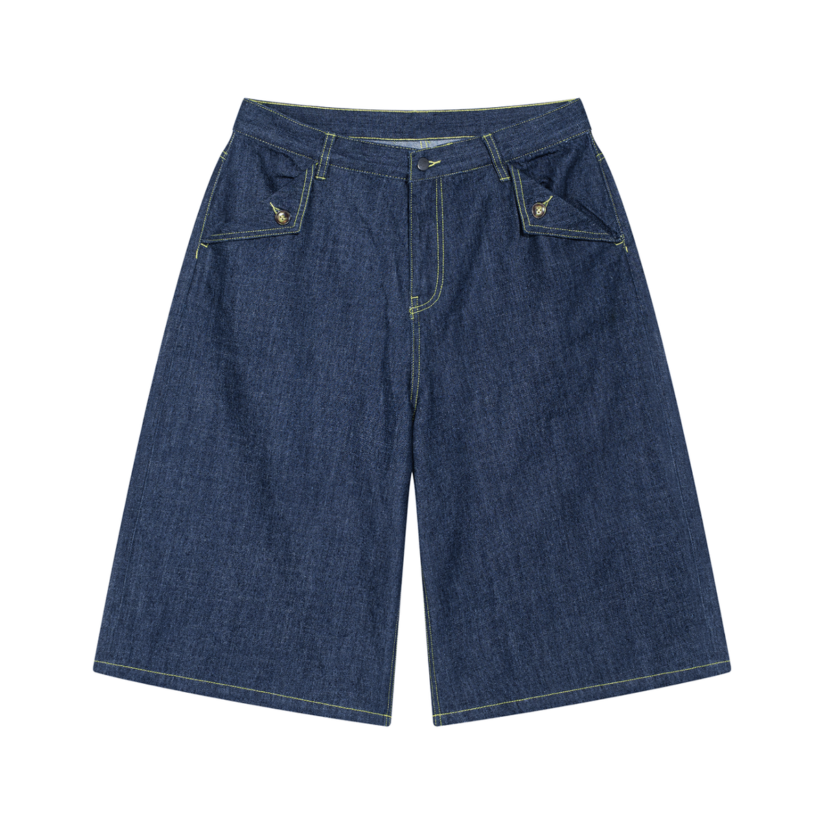 MIROLYUB Shortfall — Jeans Blue, front view