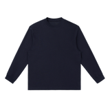 MIROLYUB Continuum cotton-blend long sleeve in Navy Blue, front view.