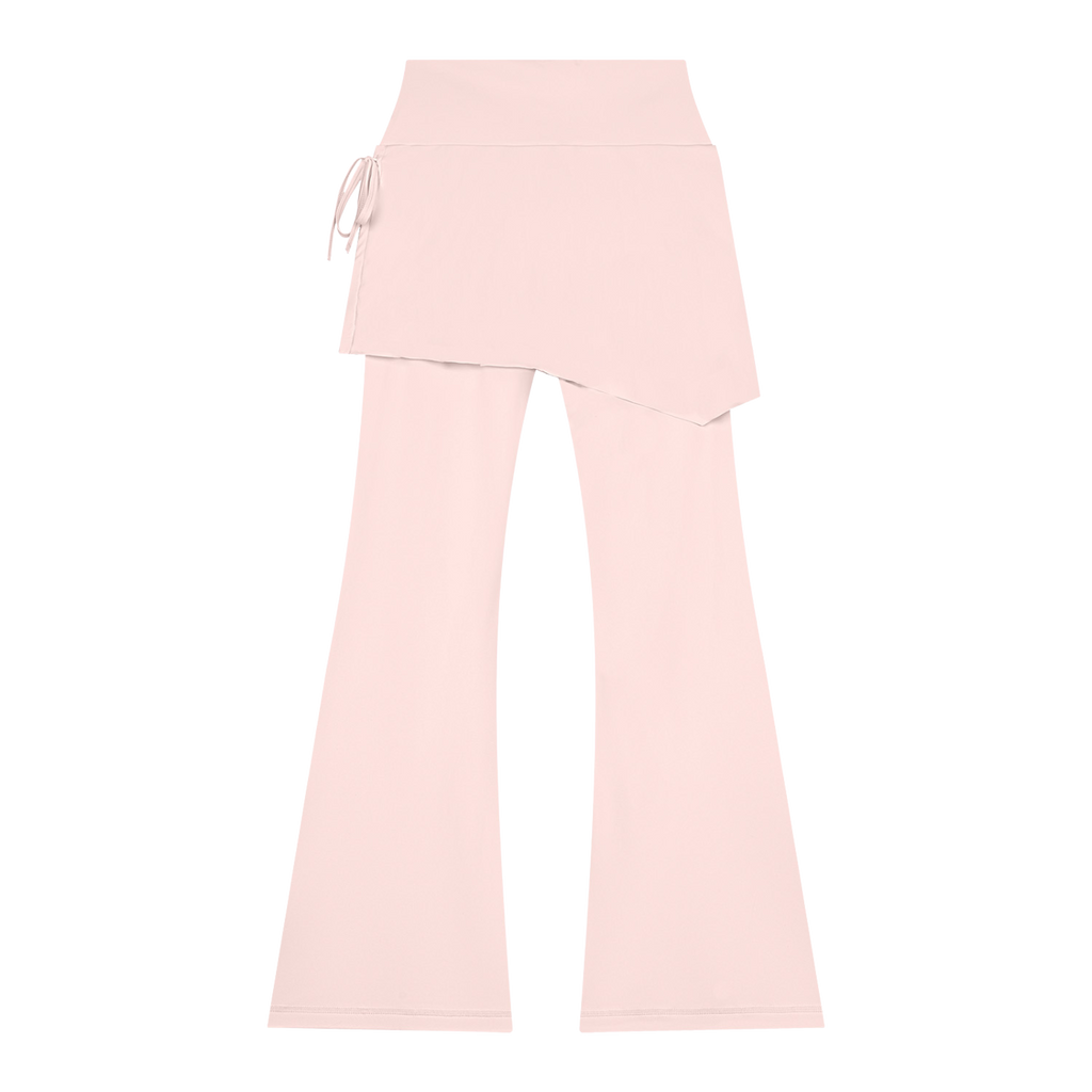 Foldover — Skirted Flare Leggings / Soft Light