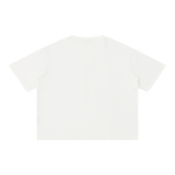 MIROLYUB Stratum Mineral-Wash Boxy Tee in White, back view