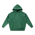 MIROLYUB Snow Wash Fleece Oversize Hoodie undefined in Dark Green, front view