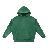 MIROLYUB Snow Wash Fleece Oversize Hoodie undefined in Dark Green, front view