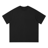 MIROLYUB Driftline Cotton Tee in Black, front view