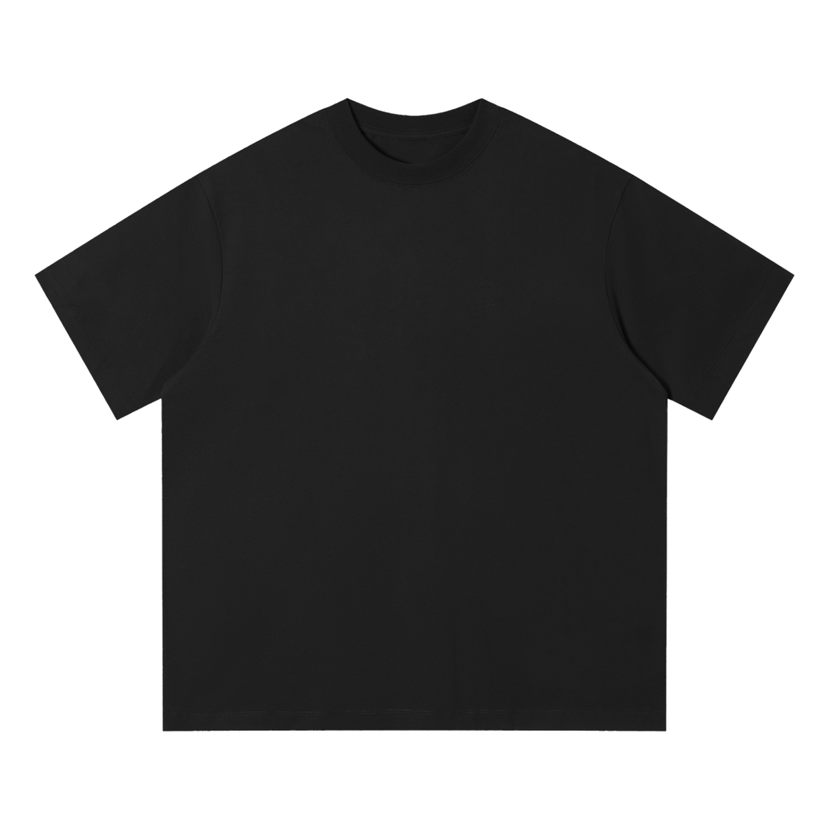 MIROLYUB Driftline Cotton Tee in Black, front view
