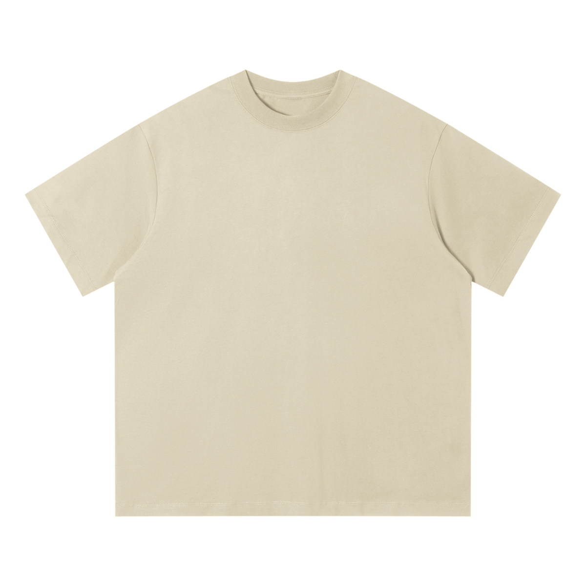 MIROLYUB Unisex Quick-Dry Relaxed Fit T-Shirt undefined in Khaki, front view