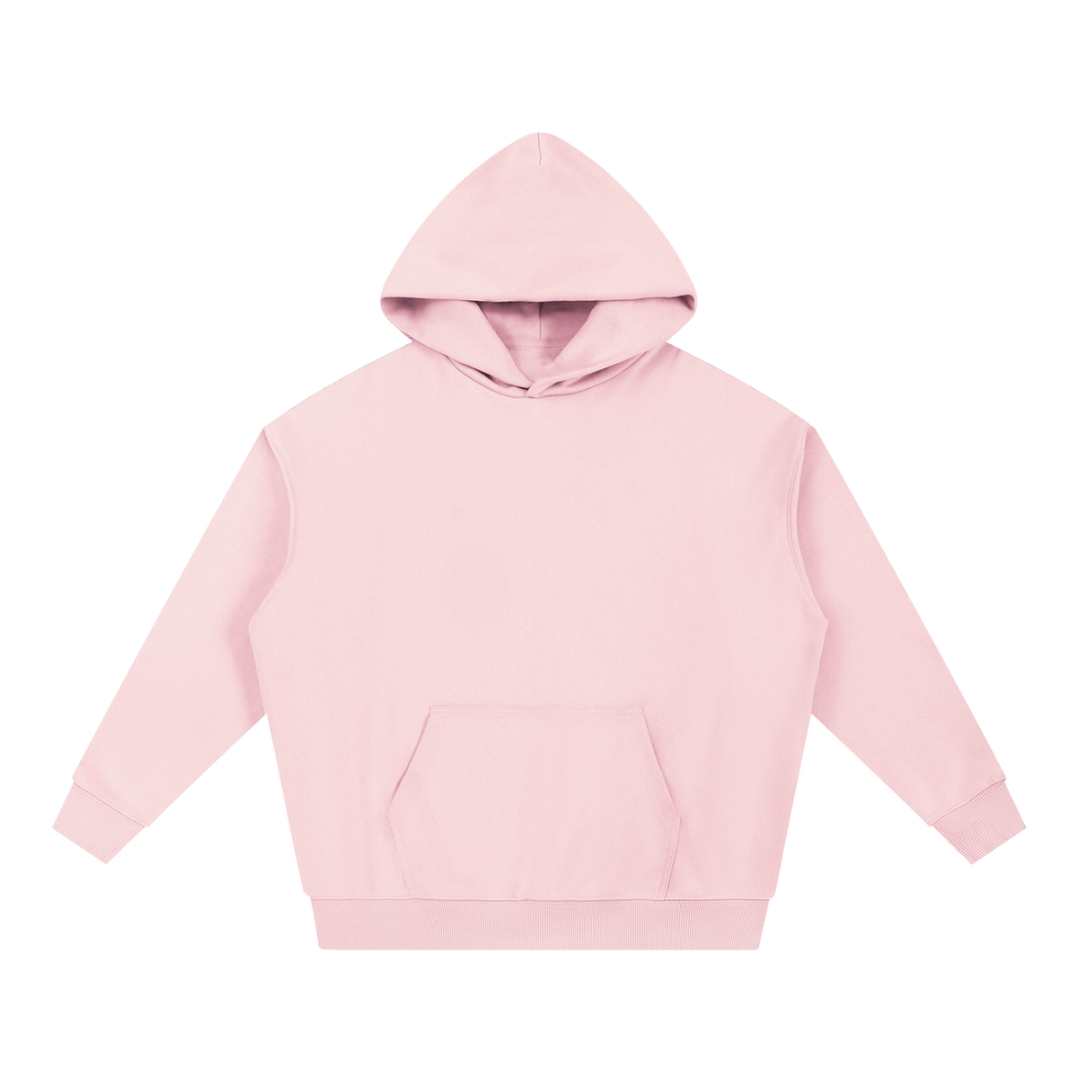 Essential Heavyweight Hoodie — Pink, front view