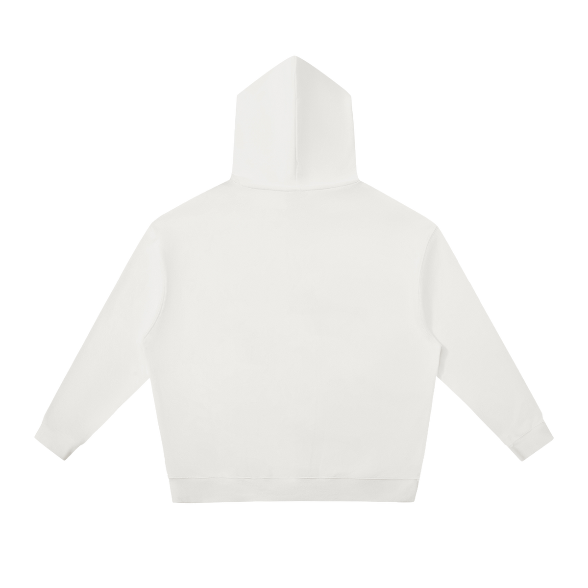 MIROLYUB Shelter Pullover Hoodie in White, back view
