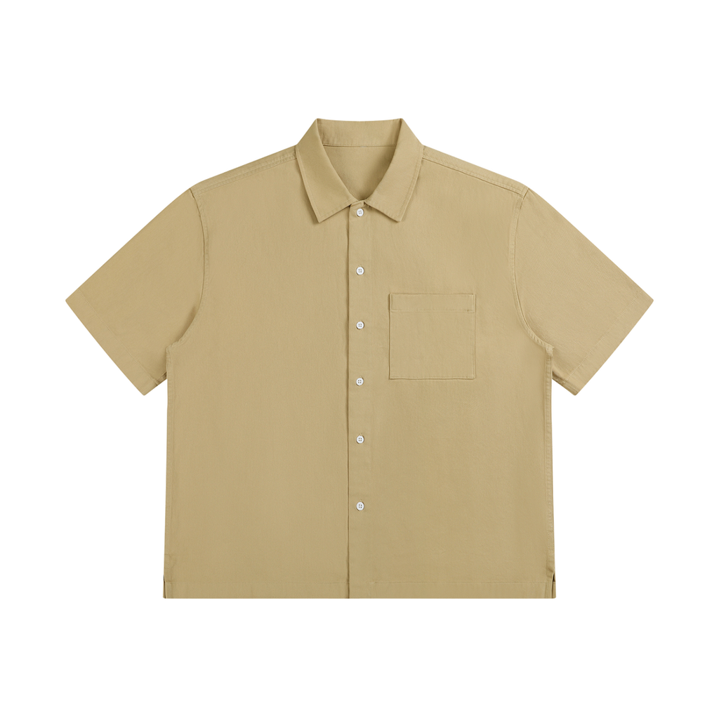Docket — Cotton Patch-Pocket Shirt / Earth — Khaki, front view