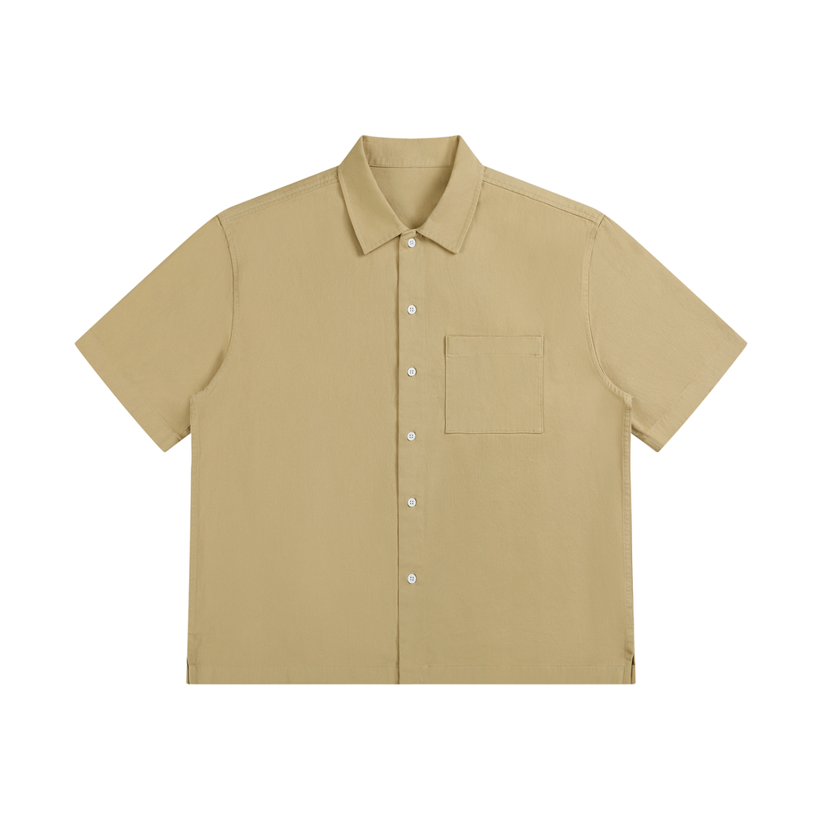 Docket — Cotton Patch-Pocket Shirt / Earth — Khaki, front view