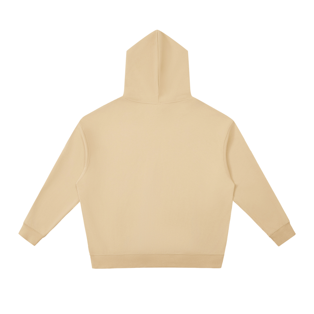 MIROLYUB Shelter Pullover Hoodie in Khaki, back view