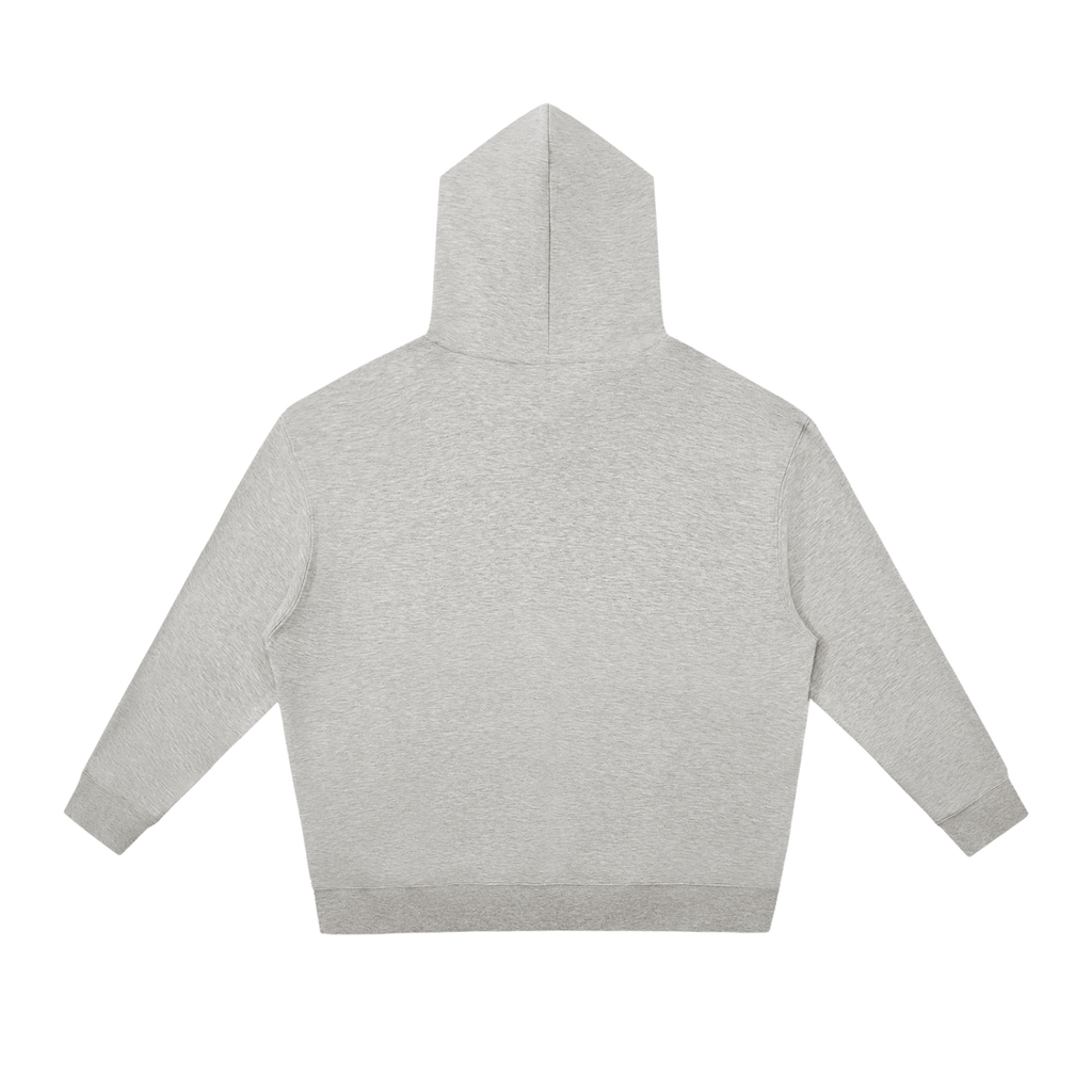 MIROLYUB Shelter Pullover Hoodie in Flower Gray, back view